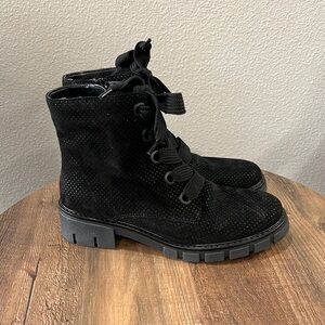 Ara Black Lace-up Boots Size 5